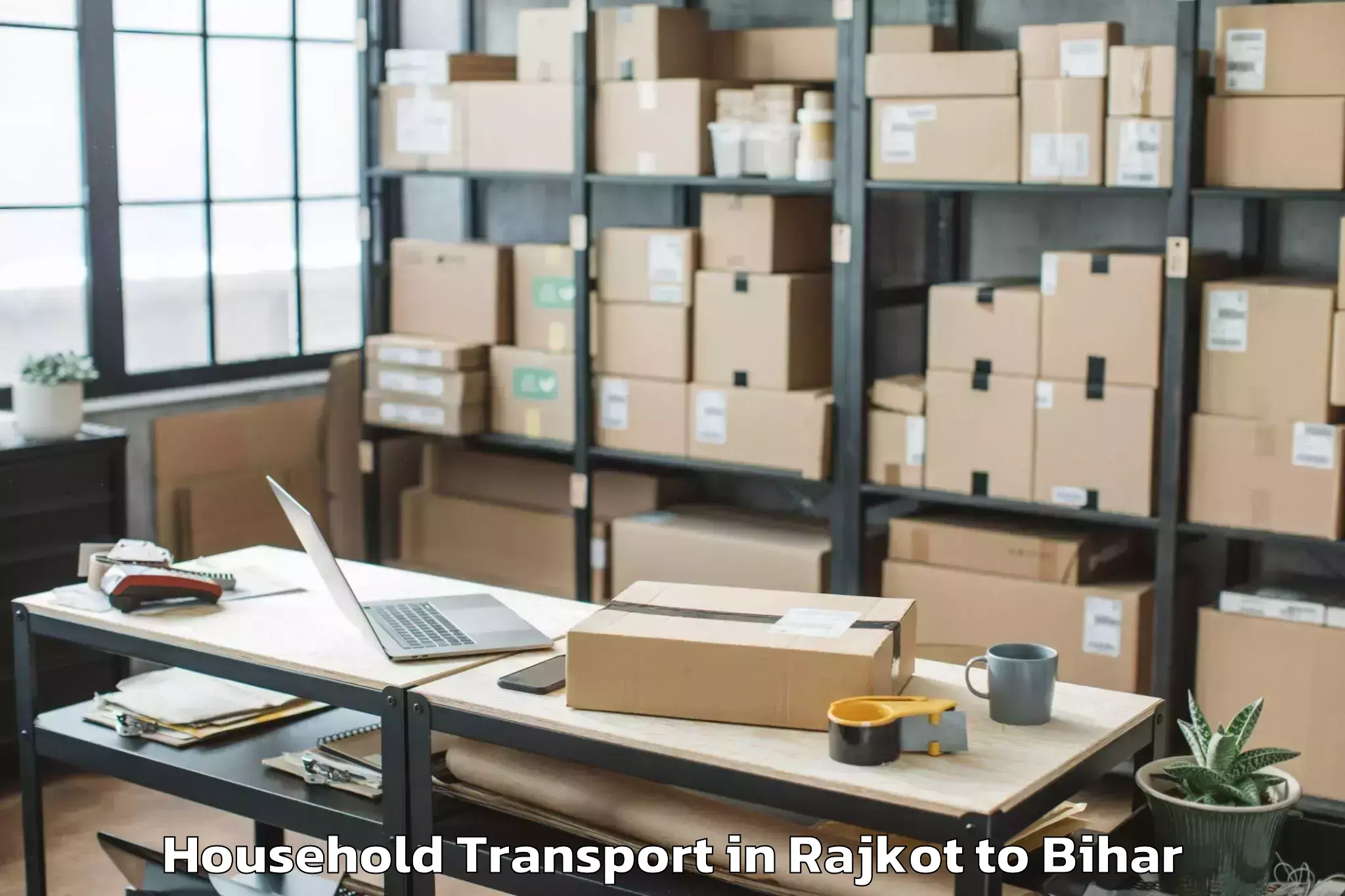 Rajkot to Udakishanganj Household Transport Booking